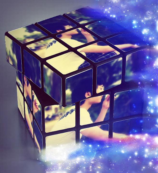 Hướng dẫn ghép ảnh vào Rubik đẹp bằng Photoshop