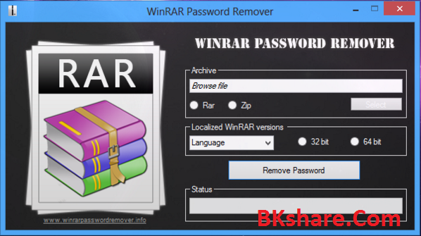 Winrar Password Remover & Unlocker 1.0.6.2 Final - Tìm & Giải Nén Tập Tin Bị Mã Hóa