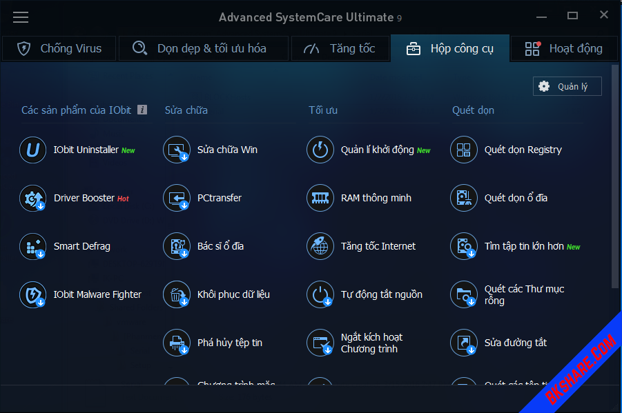 Download Advanced SystemCare Ultimate 9 Full Key mới nhất