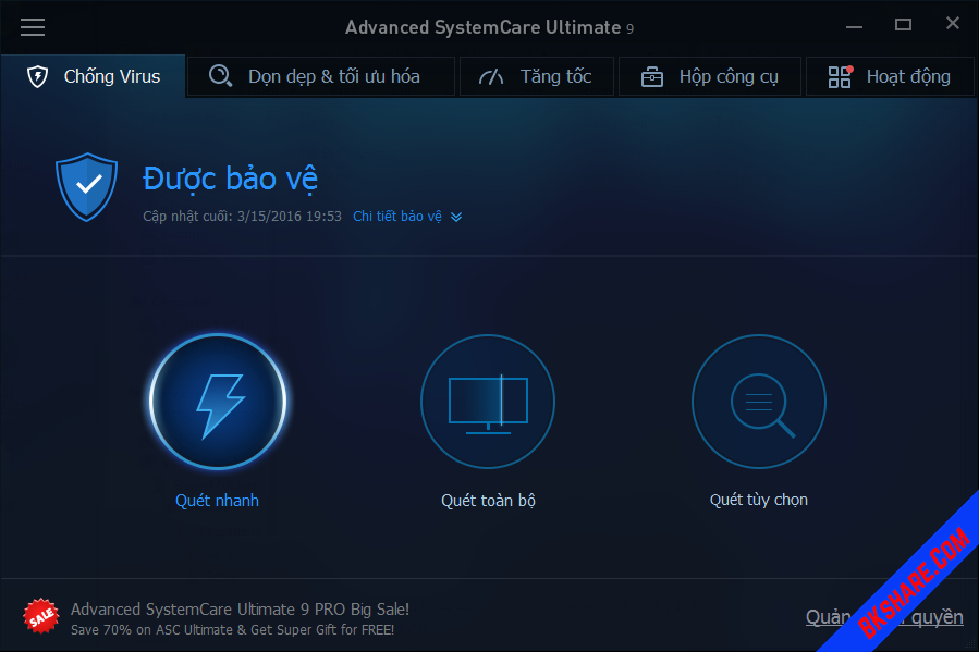Download Advanced SystemCare Ultimate 9 Full Key mới nhất