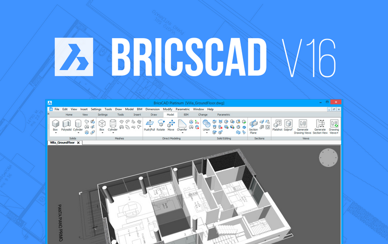 Bricsys BricsCAD Platinum 16 Full Key - Thay thế hoàn hảo cho AutoCAD